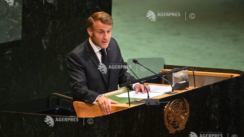 Franța recunoaște ‘statul Palestina’, ‘pentru pacea’ între israelieni și palestinieni (Macron)