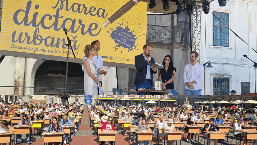 Marea Dictare la Timișoara: 500 de participanți, de la 9 la 87 de ani, au celebrat frumusețea limbii române Marea Dictare la Timișoara: 500 de participanți, de la 9 la 87 de ani, au celebrat frumusețea limbii române