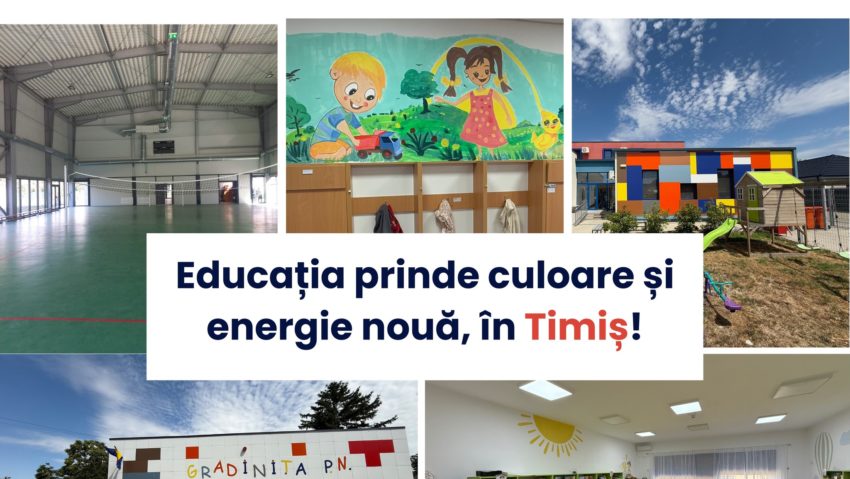 Investiții europene pentru educație: școli și grădinițe moderne în județul Timiș și în Vestul României