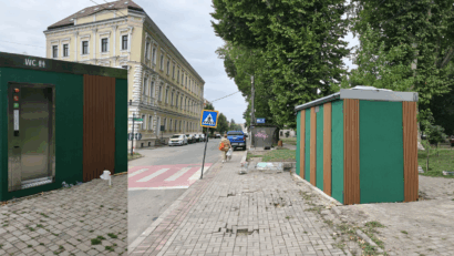 Toaletă publică smart montată în Parcul Dragalina din Caransebeș