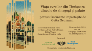Viața evreilor din Timișoara: dincolo de sinagogi și palate – o seară de istorie vie și memorie colectivă