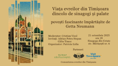 Viața evreilor din Timișoara: dincolo de sinagogi și palate – o seară de istorie vie și memorie colectivă