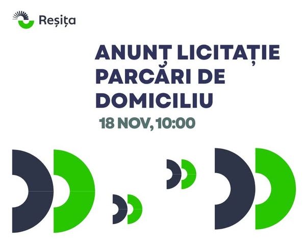 Licitație pentru locurile de parcare de reședință vacante în Reșița Licitație pentru locurile de parcare de reședință vacante în Reșița