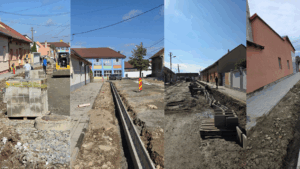 Caransebeș: proiectul de mobilitate urbană durabilă avansează – se execută rigole și urmează asfaltarea