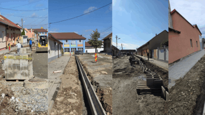 Caransebeș: proiectul de mobilitate urbană durabilă avansează – se execută rigole și urmează asfaltarea