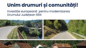Investiție majoră în infrastructura rutieră din Regiunea Vest: trei județe vor fi conectate prin DJ 684
