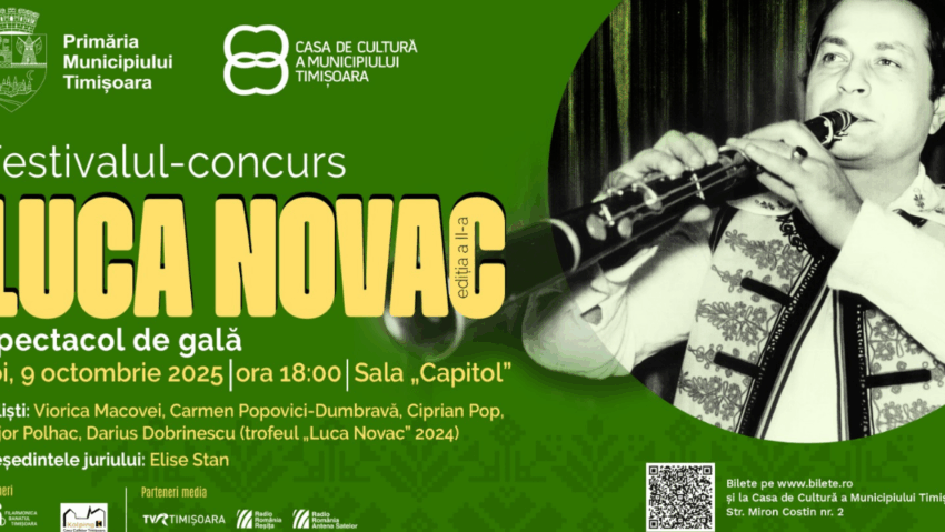 Festivalul-concurs „Luca Novac” ediția a II-a, la Timișoara – gala folclorului bănățean