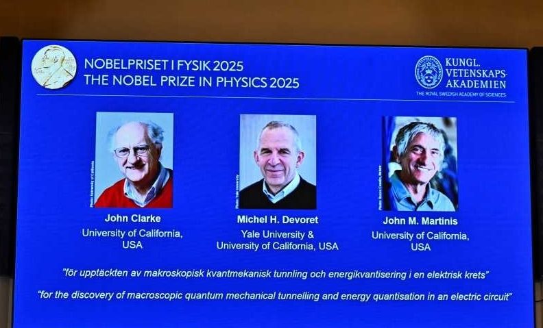 Nobel 2025: John Clarke, Michel H. Devoret şi John M. Martinis au câştigat Premiul Nobel pentru Fizică Nobel 2025: John Clarke, Michel H. Devoret şi John M. Martinis au câştigat Premiul Nobel pentru Fizică
