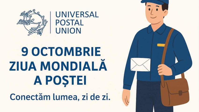 9 octombrie – Ziua Mondială a Poștei 2025: „#PostForPeople – Local Service. Global Reach” 9 octombrie – Ziua Mondială a Poștei 2025: „#PostForPeople – Local Service. Global Reach”