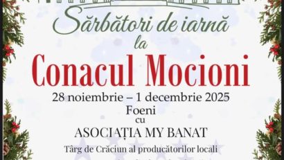 Sărbători de iarnă la Conacul Mocioni din Foeni – tradiție, colinde și gusturi autentice bănățene