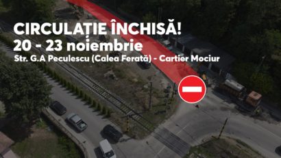 Reşiţa: circulație închisă temporar pe ruta Govândari – Centru, prin Mociur