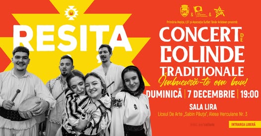 Concert de colinde tradiționale la Reșița – Turneul național care aduce bucuria iernii în inimile românilor