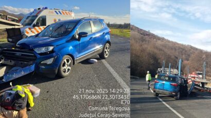 În Caraș-Severin se constată o creștere a numărului de accidente rutiere