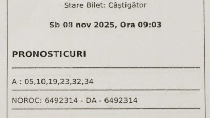 Un arădean a câștigat marele premiu Loto 6/49: peste 49 de milioane de lei
