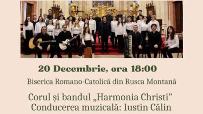 Concert de Crăciun la Rusca Montană – O seară de colinde, recunoștință și comunitate