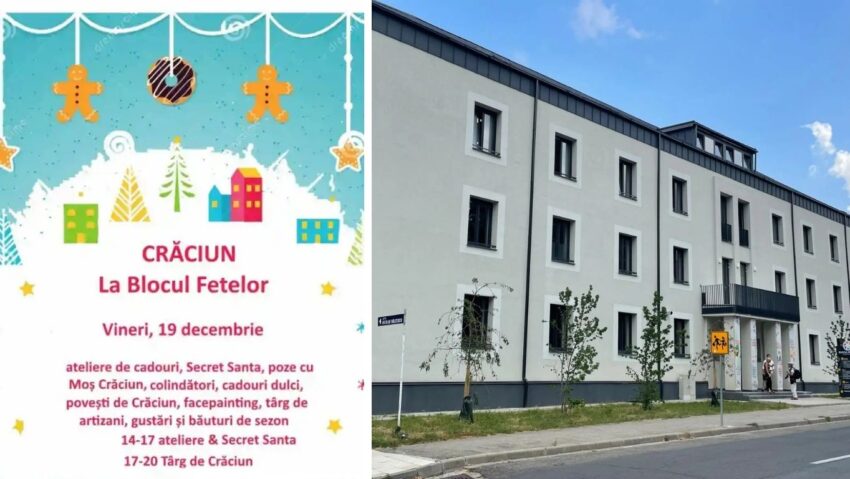 Crăciun la Blocul Fetelor – Eveniment de sărbători pentru copii și familii
