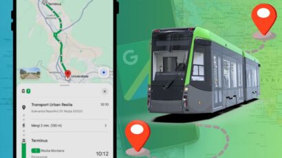 Transport Urban Reșița își digitalizează serviciile: orarul autobuzelor și tramvaielor, disponibil acum şi pe Google Maps