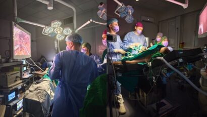 Două operații complexe de hernie hiatală, realizate laparoscopic de dr. Elian Al-Aqrabawi și echipa sa