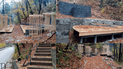 Promenada Conteselor din Băile Herculane, complet reamenajată: turiştii se pot bucura deja de noul traseu în decorul spectaculos al toamnei