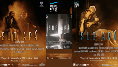 Spectacolul vedetă al Teatrului de Vest, Sub apă, vineri pe scena reșițeană