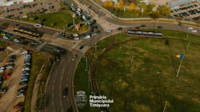 Prioritate pentru tramvaie în sensul giratoriu de la AEM: noi reguli de circulație pentru șoferi în Timișoara