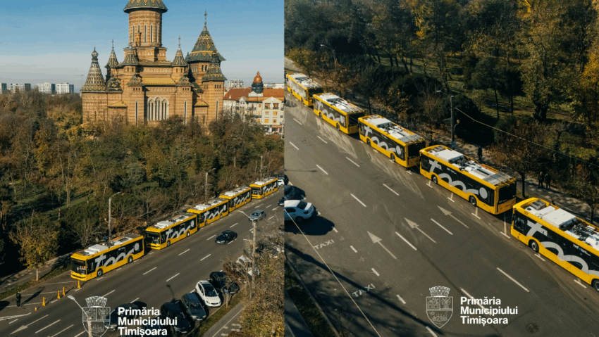 Timișoara deschide un nou capitol al mobilității sustenabile: primele troleibuze cu emisii zero circulă pe linia 16