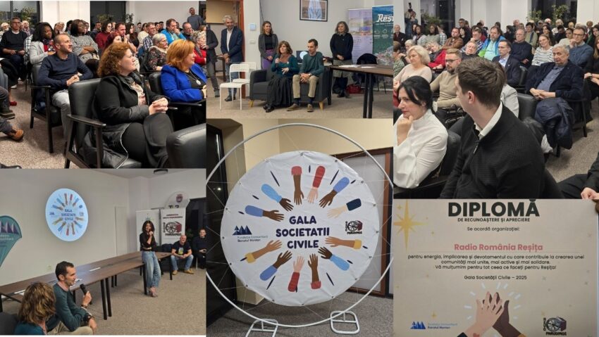 Reșița celebrează puterea comunității: Gala Societății Civile 2025, între recunoaștere și inspirație