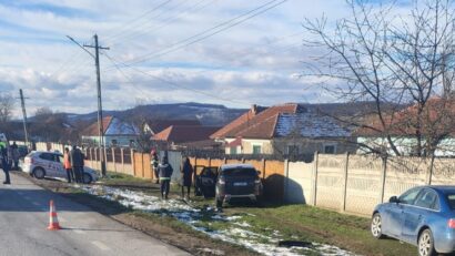 DN 6: două persoane rănite într-un accident pe carosabil uscat