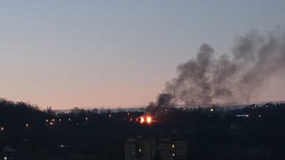 Incendiu pe drumul Lupacului din Reşiţa