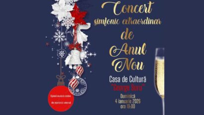 Concert simfonic extraordinar de Anul Nou la Caransebeș: Philharmonia Extravaganza urcă pe scena Casei de Cultură „George Suru”