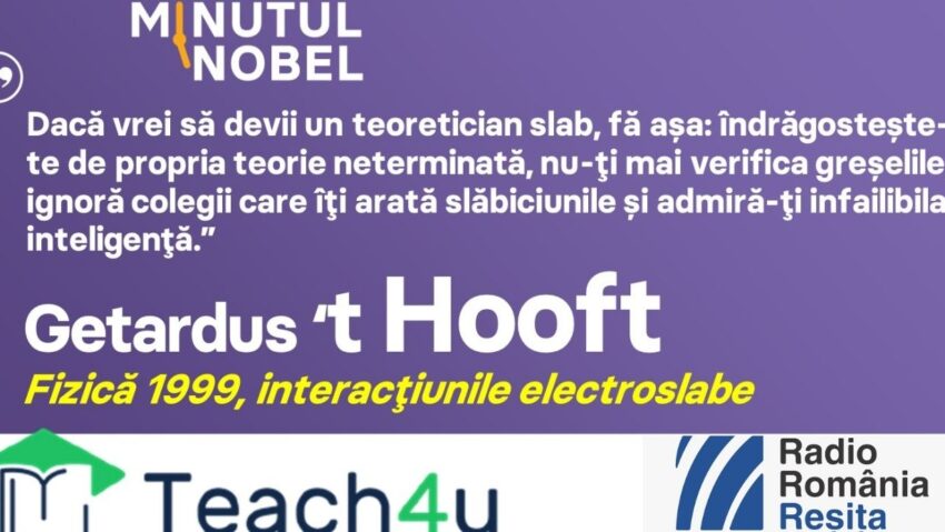 Minutul Nobel – Gerardus ‘t Hooft