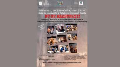 „Nu ne răzbunați!” – spectacolul elevilor de la Seminarul Teologic Caransebeș, pe 10 decembrie, la Palatul Cultural Reșița