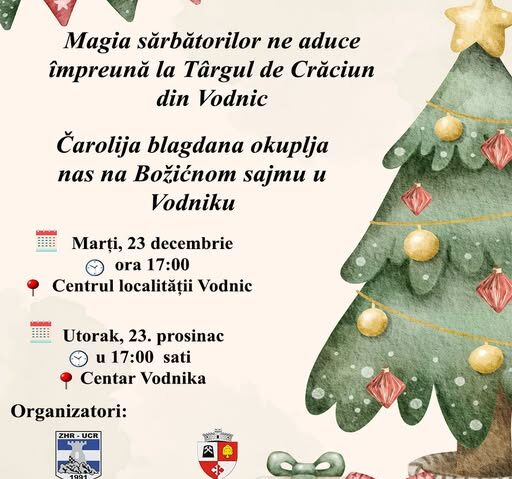 Târgul de Crăciun din Vodnic – magia sărbătorilor aduce comunitatea împreună