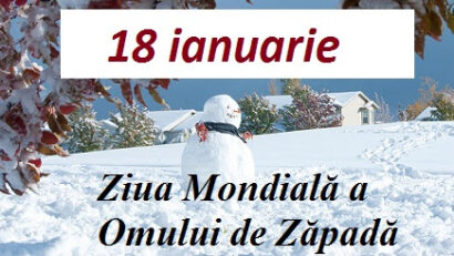 Ziua Internațională a Omului de Zăpadă, sărbătorită pe 18 ianuarie