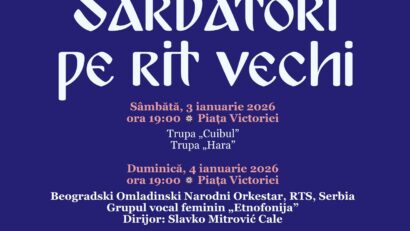 Sărbători de rit vechi la Timișoara 2026. Concerte de colinde și muzică tradițională în Piața Victoriei și la Catedrala Ortodoxă Sârbă