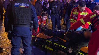 Incident în noaptea de Revelion la Timișoara: a fost necesară intervenție rapidă a jandarmilor în Piața Victoriei