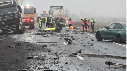 Timiș: Doi dintre cetățenii greci răniți în accident, tratați în serviciul de chirurgie al Spitalului Județean Timișoara