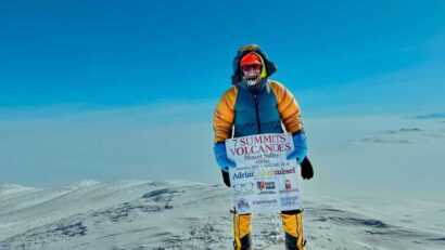 Alpinistul Adrian Ahrițculesei a ajuns și la Polul Sud
