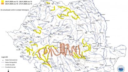Administrațiile Bazinale de Apă, mobilizate pentru intervenții în zone sub avertizări hidrometeorologice
