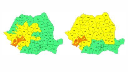 Cod Galben și Cod Portocaliu de ninsori în România: strat consistent de zăpadă și viscol în zonele montane