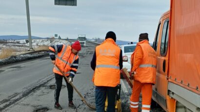 Reparații pe drumurile naționale și autostrăzile din vestul țării