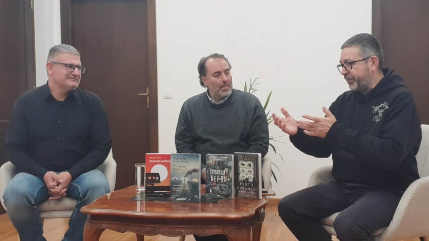 Reșița, din nou pe harta literaturii române: dublă lansare de carte cu Bogdan-Alexandru Stănescu și Vasile Ernu la Centrul cultural Şcoala Pittner