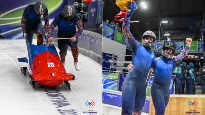 Performanţă istorică pentru bobul românesc! Echipajul Tentea-Iordache, pe locul cinci la Olimpiada albă