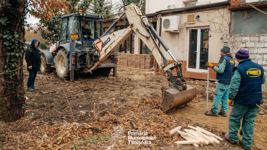 Timișoara: Primăria a început amenajarea terenului recuperat din Parcul Zürich. Peste 1.000 mp revin comunității