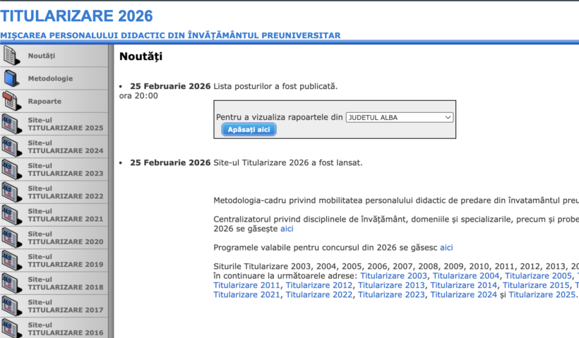 Titularizare 2026: lista finală a posturilor se publică pe 5 mai. Înscrieri între 6 și 18 mai – acte necesare și condiții