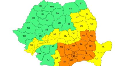 Administrația Națională de Meteorologie: Viscol și rafale de până la 90 km/h în Munții Banatului. Cod Galben până joi dimineață