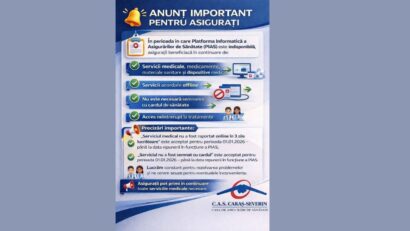CJAS Caraș-Severin: Asigurații își păstrează toate drepturile medicale chiar dacă Platforma Informatică a Asigurărilor de Sănătate este indisponibilă