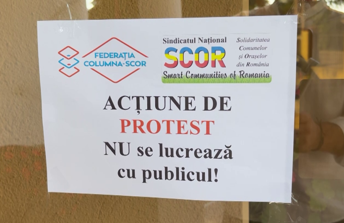 Proteste în administrația locală. Grevă de avertisment și în Caraș-Severin
