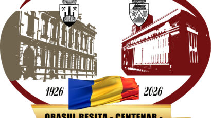 Logo aniversar pentru Reșița 1926–2026, realizat de un tânăr masterand din urbe