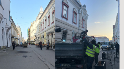 Primăria Timișoara desființează terase ilegale în zona centrală. Măsuri pentru respectarea regulilor și concurență corectă